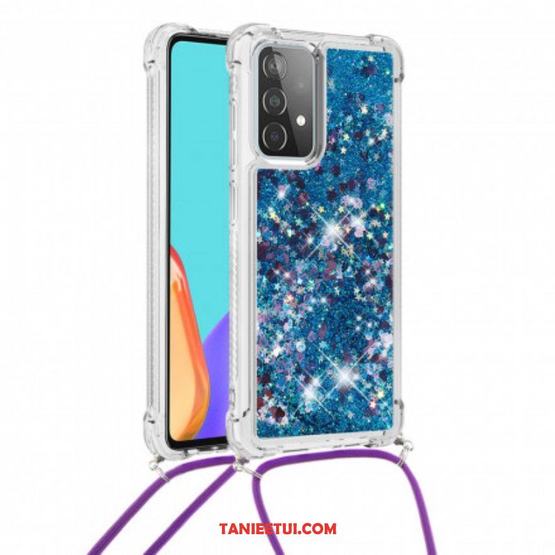 Etui do Samsung Galaxy A52 4G / A52 5G / A52s 5G Cekiny Ze Sznurkiem