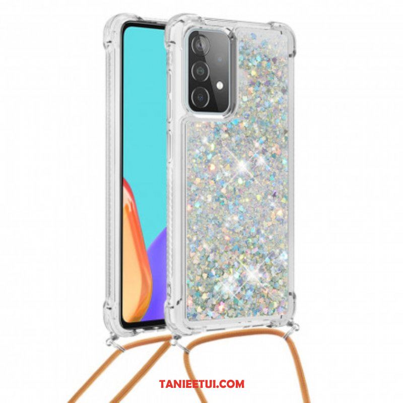 Etui do Samsung Galaxy A52 4G / A52 5G / A52s 5G Cekiny Ze Sznurkiem