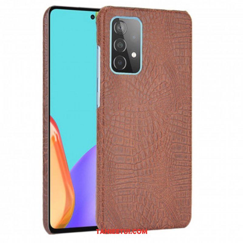 Etui do Samsung Galaxy A52 4G / A52 5G / A52s 5G Efekt Skóry Krokodyla