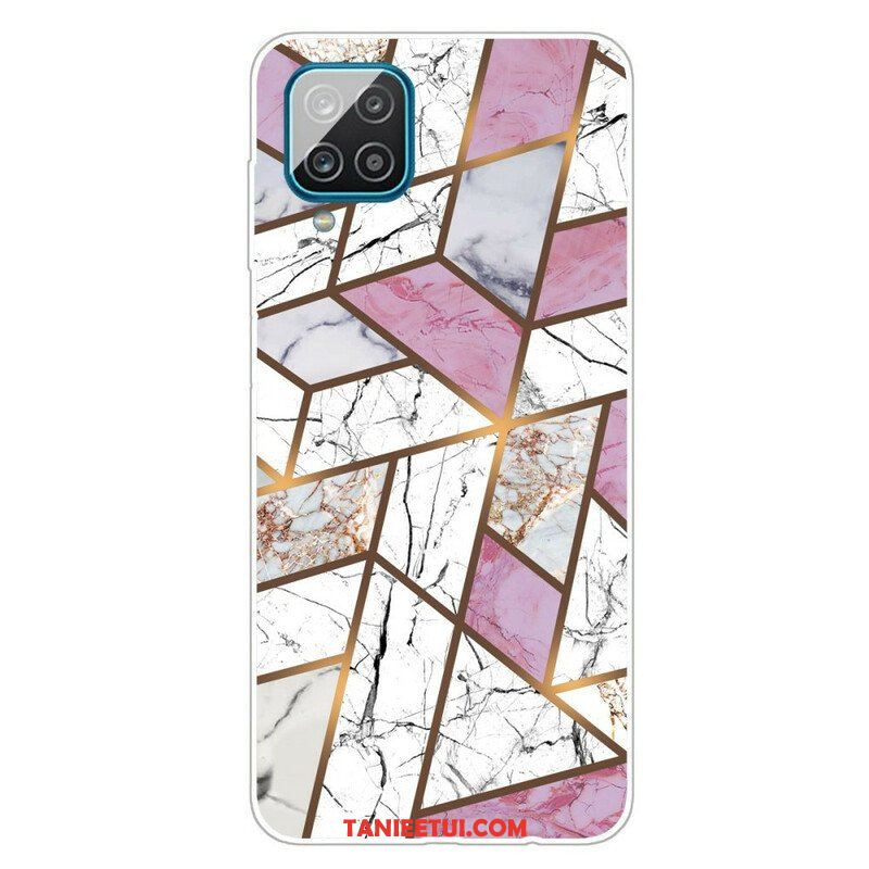 Etui do Samsung Galaxy M12 / A12 Geometryczny Marmur