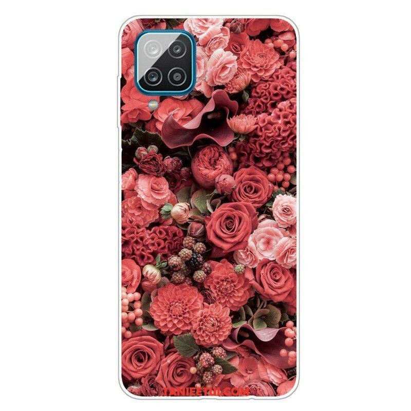 Etui do Samsung Galaxy M12 / A12 Intensywne Kwiaty