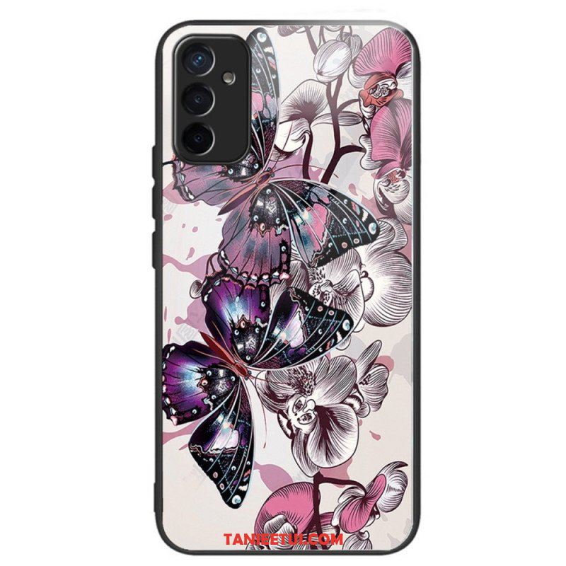 Etui do Samsung Galaxy M13 Motyle Odmiana Szkło Hartowane