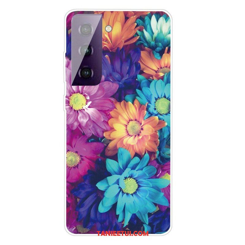 Etui do Samsung Galaxy S21 FE Elastyczne Kwiaty