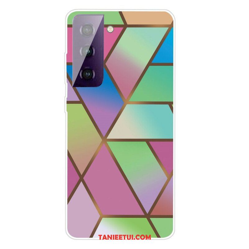 Etui do Samsung Galaxy S21 FE Geometryczny Marmur