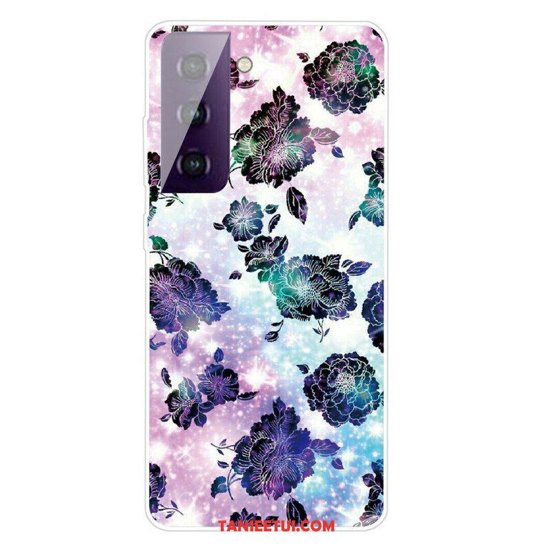 Etui do Samsung Galaxy S21 FE Graficzne Kwiaty