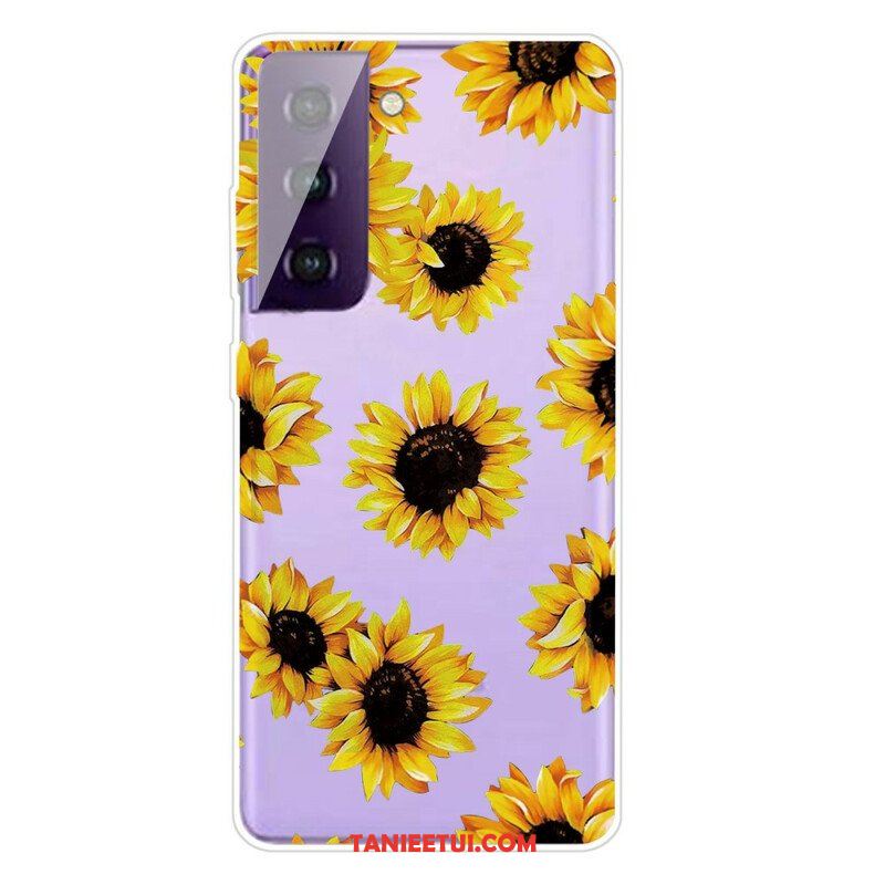 Etui do Samsung Galaxy S21 FE Graficzne Kwiaty