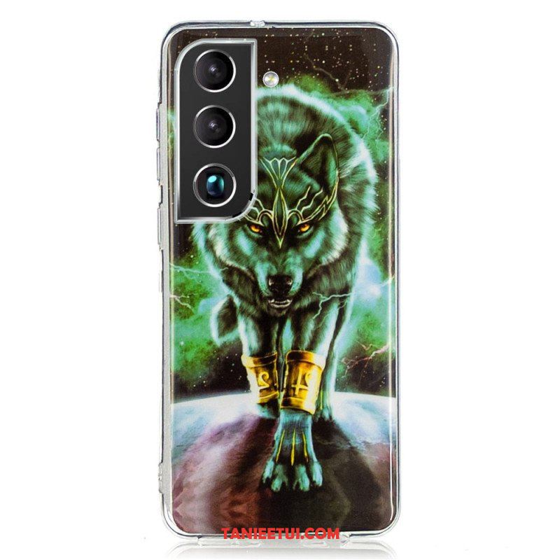 Etui do Samsung Galaxy S22 Plus 5G Fluorescencyjny Wilk