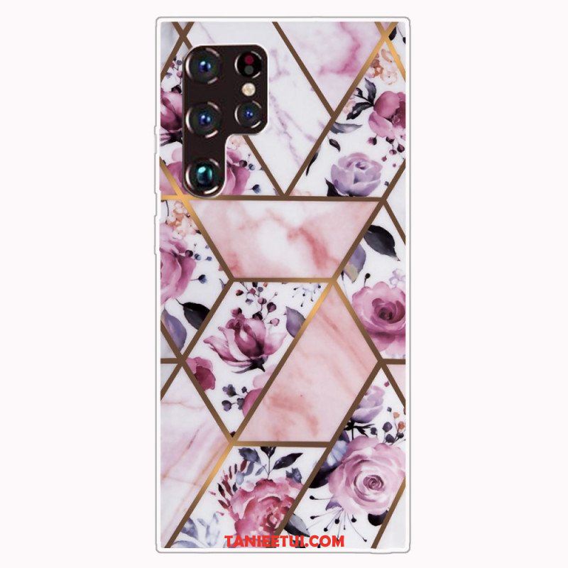 Etui do Samsung Galaxy S22 Ultra 5G Geometryczny Marmur