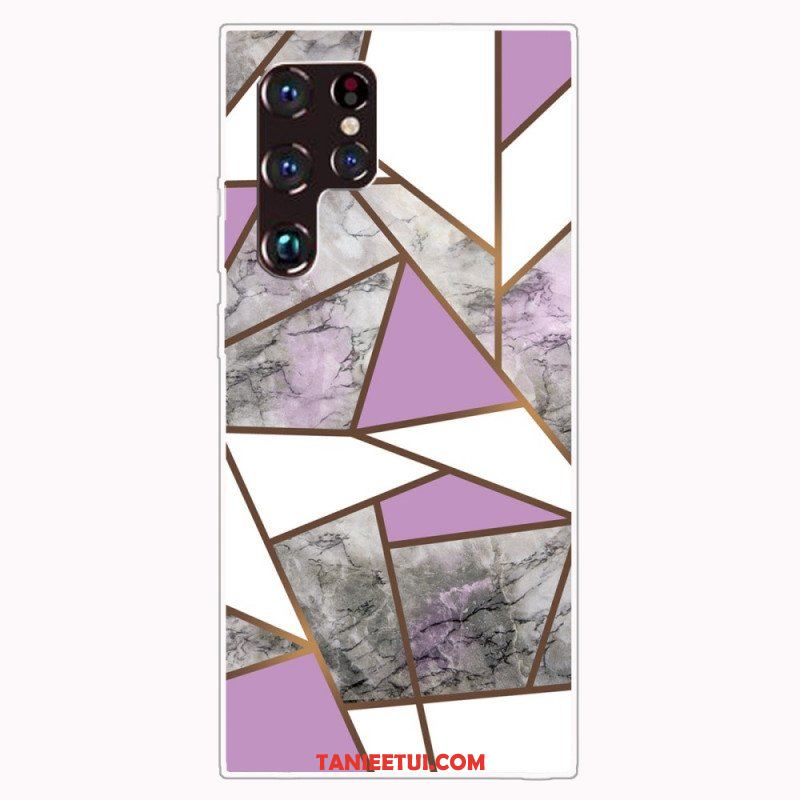 Etui do Samsung Galaxy S22 Ultra 5G Geometryczny Marmur