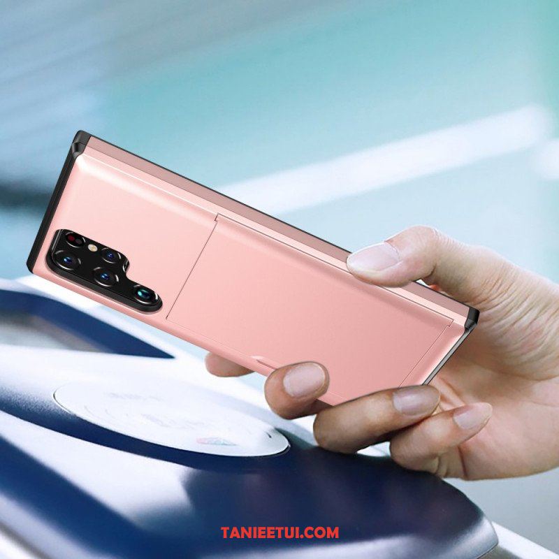 Etui do Samsung Galaxy S22 Ultra 5G Posiadacz Karty Z Zamkiem Błyskawicznym