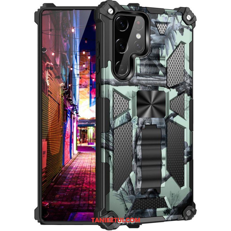 Etui do Samsung Galaxy S22 Ultra 5G Zdejmowane Wsparcie Kamuflażu