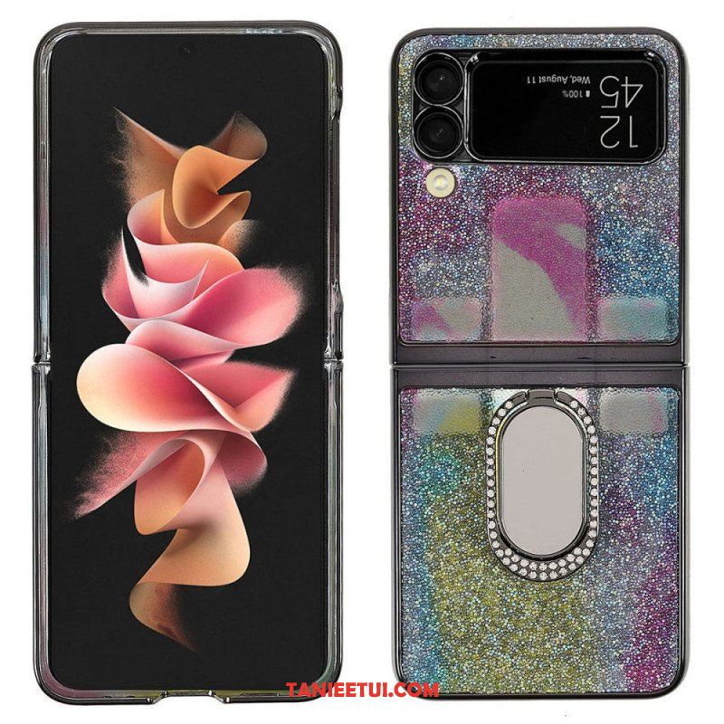 Etui do Samsung Galaxy Z Flip 3 5G Etui Folio Fantazyjne Kamienie Ze Wsparciem Pierścienia