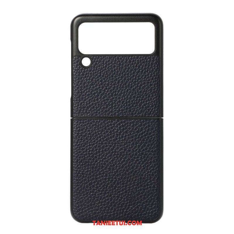 Etui do Samsung Galaxy Z Flip 3 5G Etui Folio Oryginalna Skóra W Kolorze Liczi