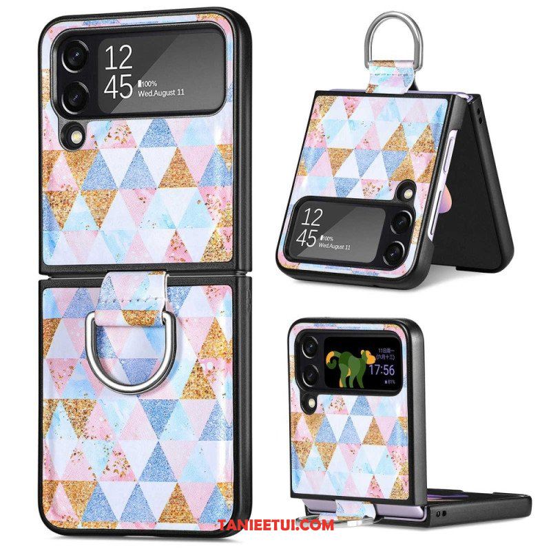 Etui do Samsung Galaxy Z Flip 4 Etui Folio Fantazja Z Pierścionkiem Caseneo