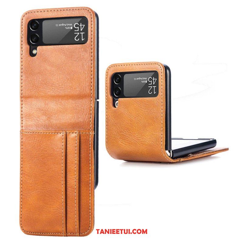 Etui do Samsung Galaxy Z Flip 4 Etui Folio Stylowe Skórzane Etui Na Karty