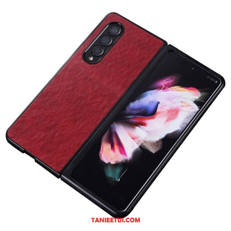 Etui do Samsung Galaxy Z Fold 4 Nylonowa Tekstura Ze Sztucznej Skóry