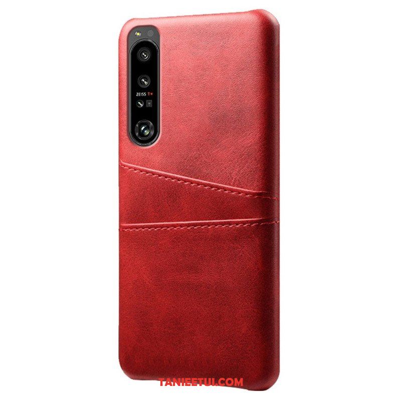 Etui do Sony Xperia 1 IV Etui Na Karty Z Efektem Skóry