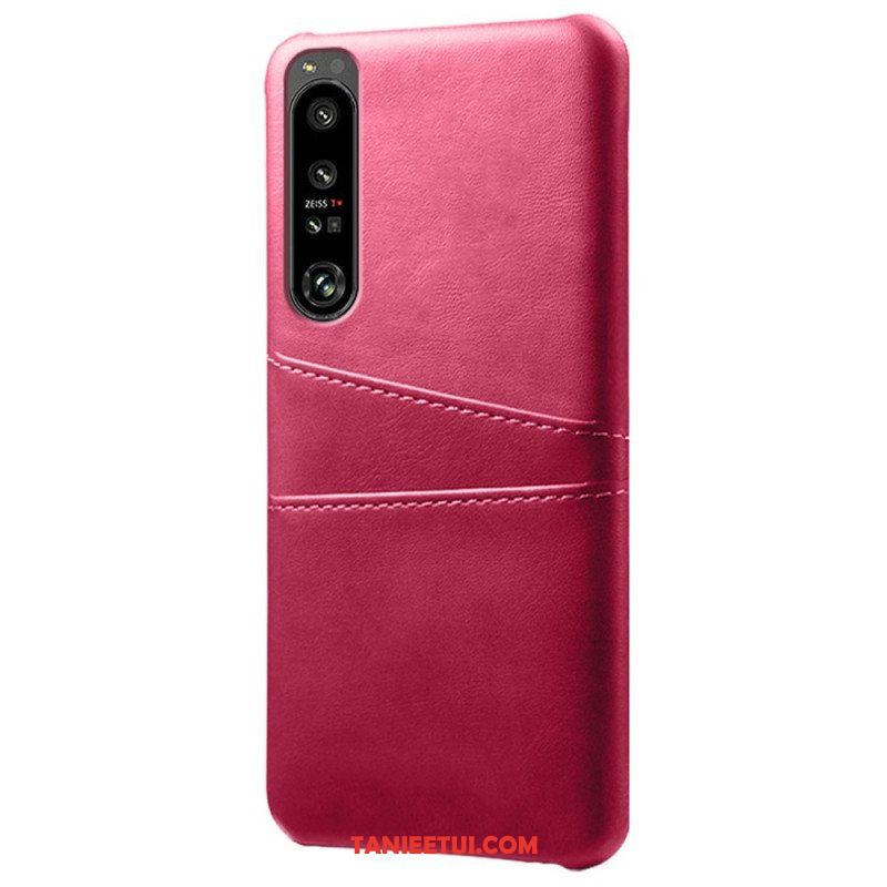 Etui do Sony Xperia 1 IV Etui Na Karty Z Efektem Skóry