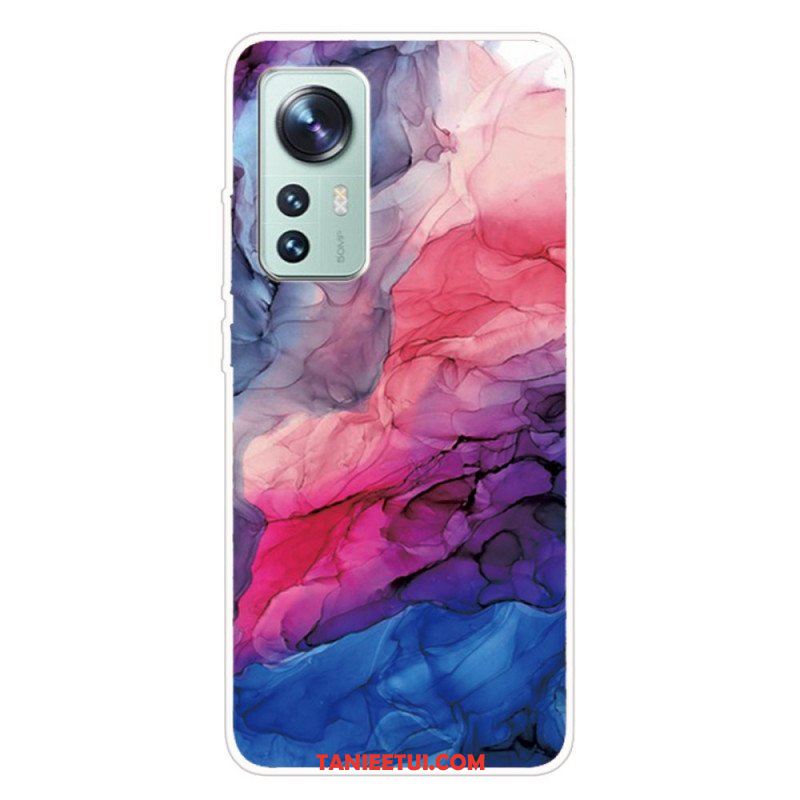 Etui do Xiaomi 12 Pro Akwarela Z Marmuru Silikonowego