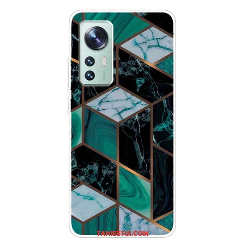 Etui do Xiaomi 12 Pro Silikonowa Geometria Marmuru