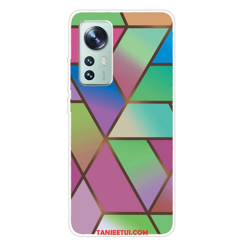 Etui do Xiaomi 12 Pro Silikonowa Geometria Marmuru