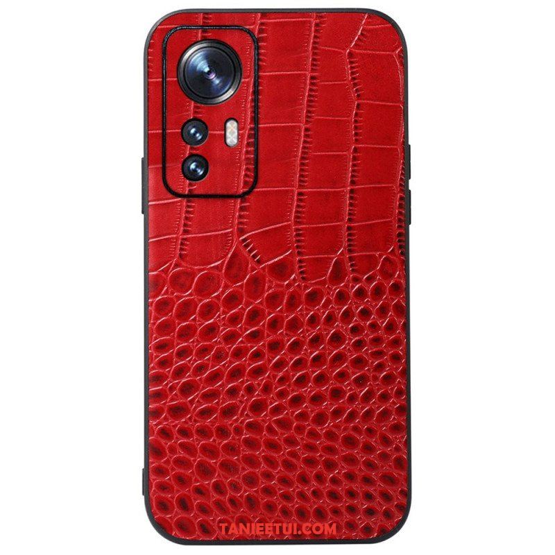 Etui do Xiaomi 12 Pro Skóra Z Efektem Krokodyla