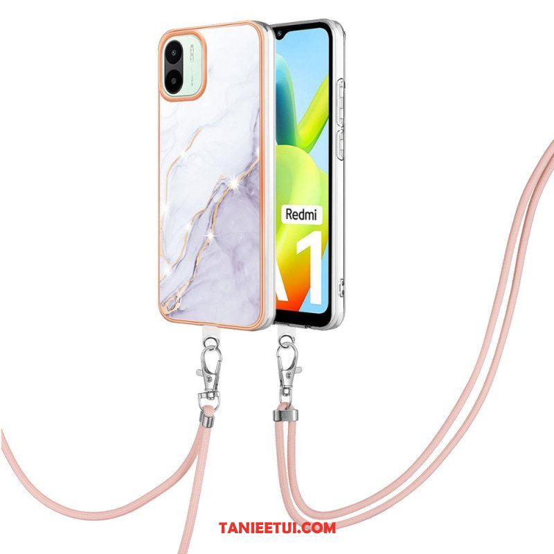 Etui do Xiaomi Redmi A1 ze Sznurkiem Sznurek W Stylu Marmuru