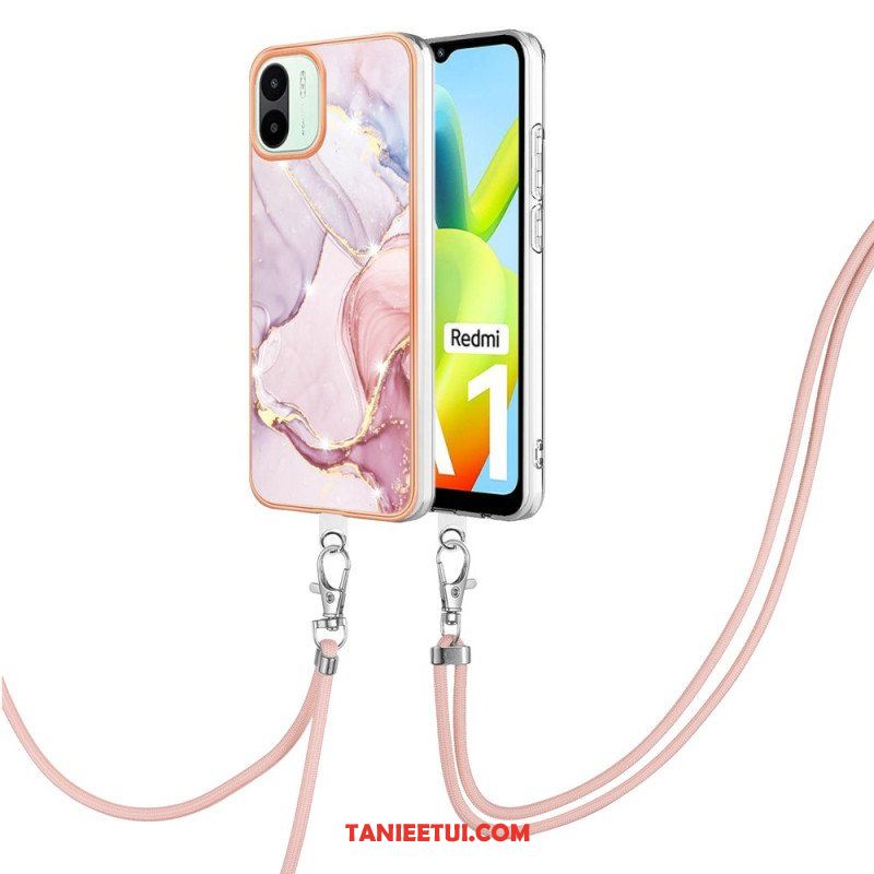 Etui do Xiaomi Redmi A1 ze Sznurkiem Sznurek W Stylu Marmuru