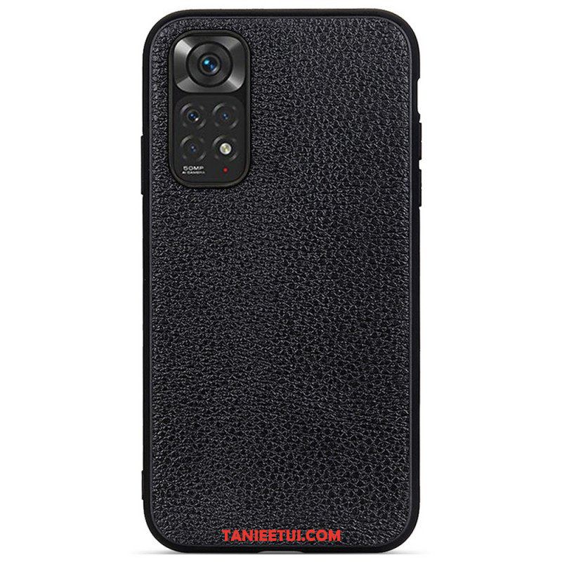 Etui do Xiaomi Redmi Note 11 / 11S Prawdziwa Skóra Litchi