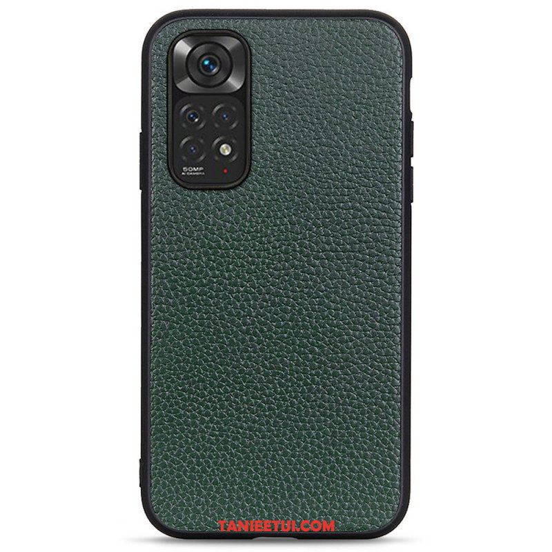 Etui do Xiaomi Redmi Note 11 / 11S Prawdziwa Skóra Litchi