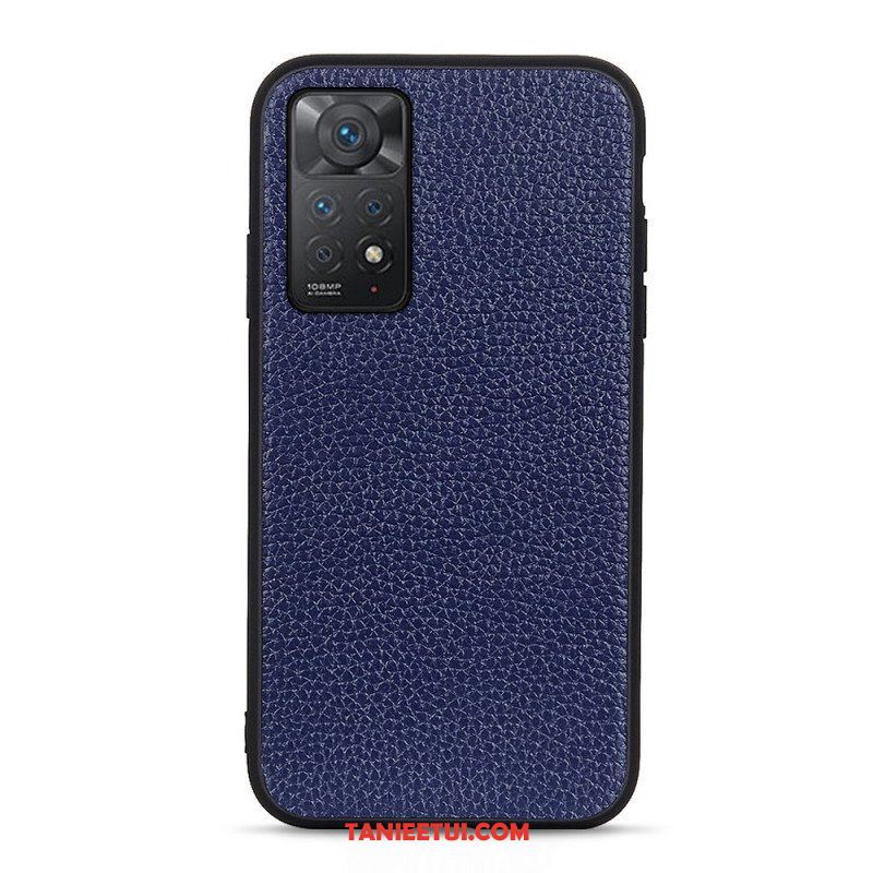 Etui do Xiaomi Redmi Note 11 Pro / 11 Pro 5G Prawdziwa Skóra Litchi