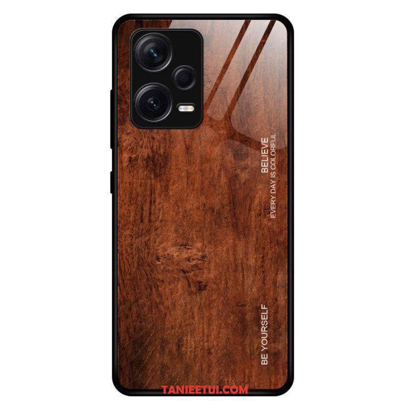 Etui do Xiaomi Redmi Note 12 Pro Plus Szkło Hartowane W Stylu Drewna