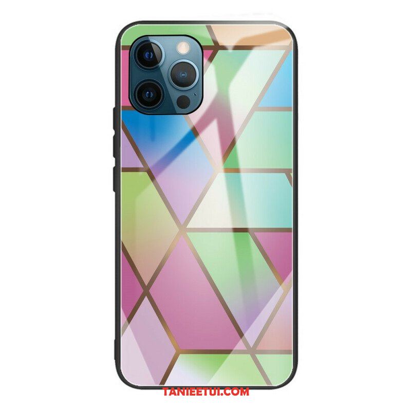 Etui do iPhone 13 Pro Geometria Marmurowe Szkło Hartowane