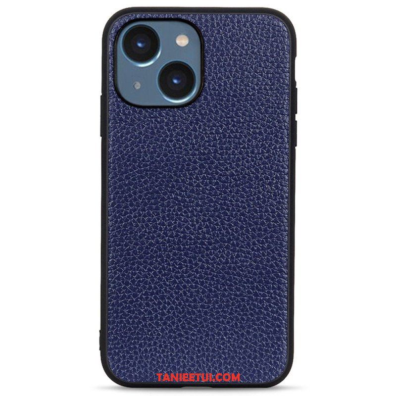 Etui do iPhone 14 Plus Prawdziwa Skóra Litchi