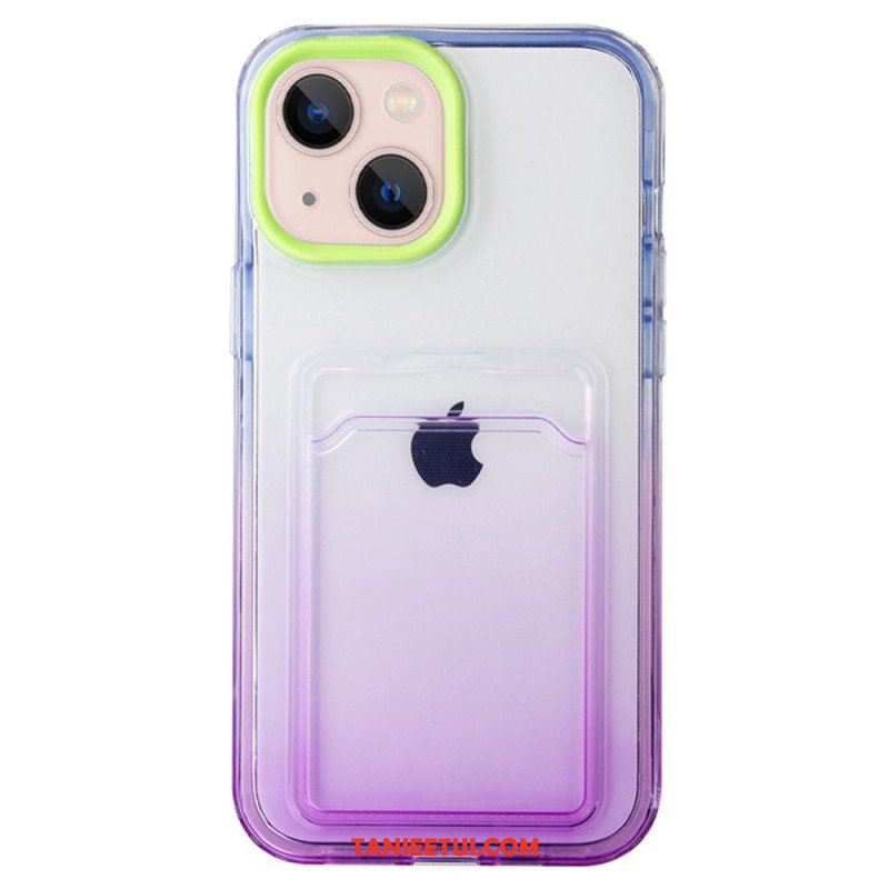 Etui do iPhone 14 Posiadacz Karty Gradientu