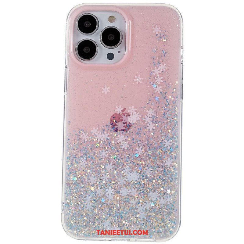 Etui do iPhone 14 Pro Cekiny Płatki