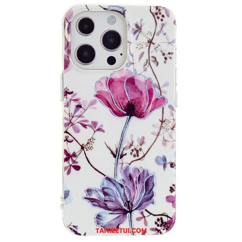 Etui do iPhone 15 Pro Max Marmur Kwiatowy