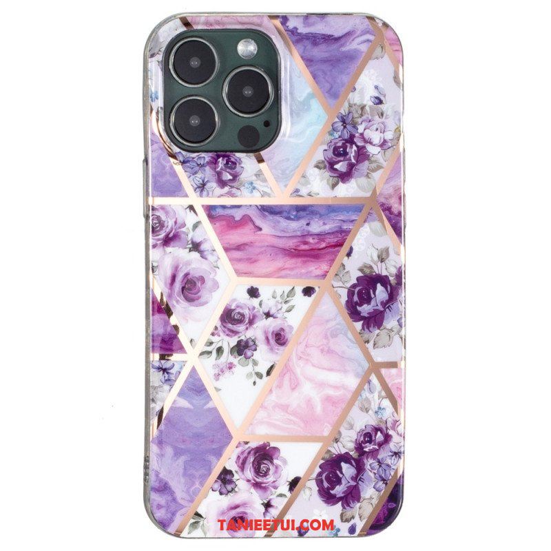 Etui do iPhone 15 Pro Max Marmur Kwiatowy