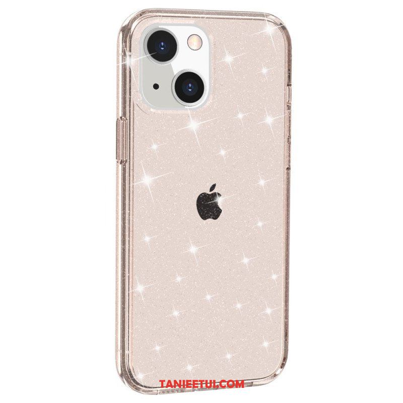 Etui do iPhone 15 Przezroczysty Brokat