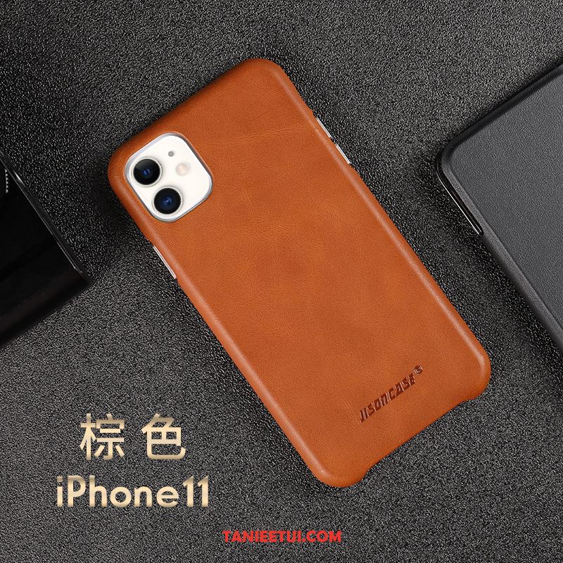 Etui iPhone 11 Czarny Ochraniacz Anti-fall, Futerał iPhone 11 All Inclusive Bydło Cienkie
