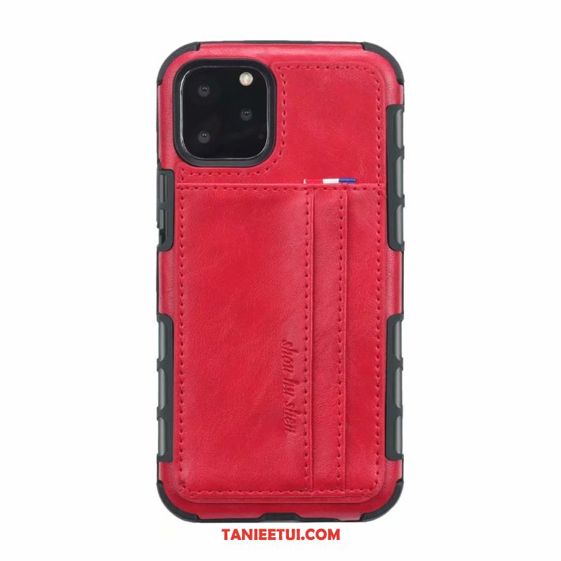 Etui iPhone 11 Pro Anti-fall Szary Telefon Komórkowy, Obudowa iPhone 11 Pro Skórzany Futerał Vintage All Inclusive