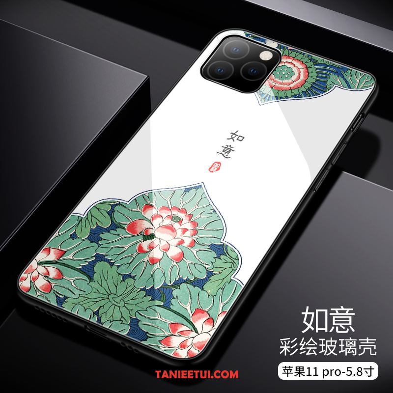 Etui iPhone 11 Pro Biały Wysoki Koniec Szkło, Obudowa iPhone 11 Pro Nowy Tendencja Chiński Styl