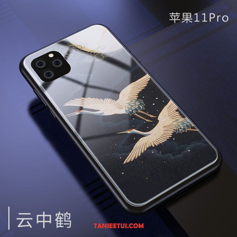 Etui iPhone 11 Pro Chiński Styl Modna Marka Anti-fall, Futerał iPhone 11 Pro Czerwony Netto Lustro Telefon Komórkowy