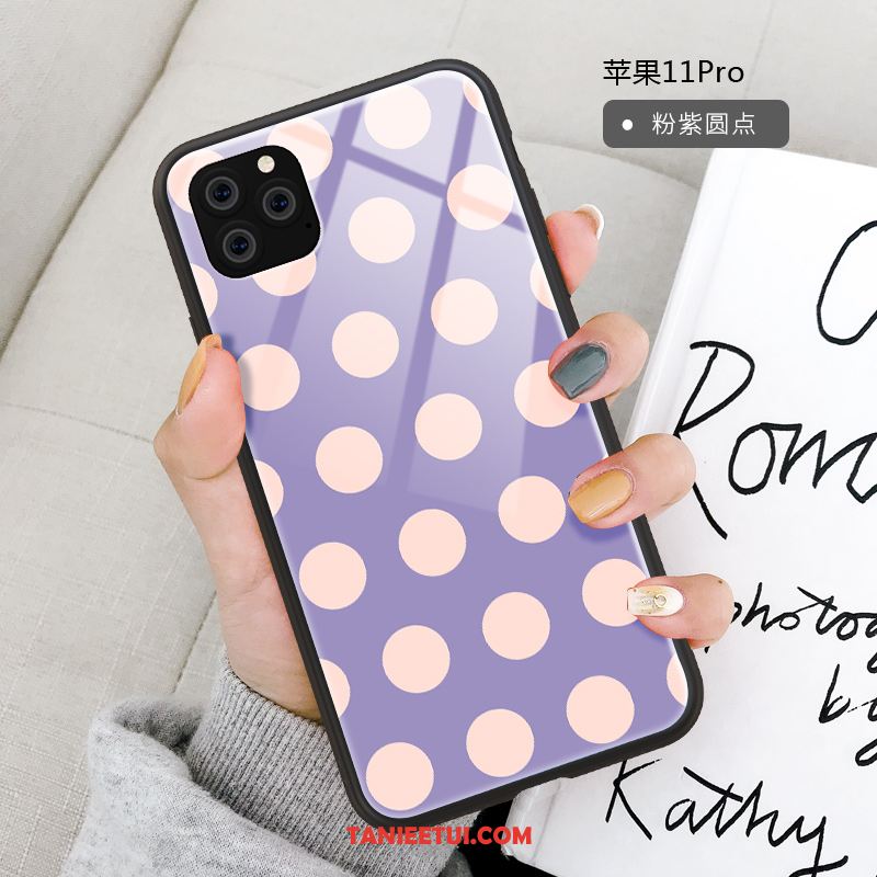 Etui iPhone 11 Pro Czarny Silikonowe Anti-fall, Obudowa iPhone 11 Pro Ochraniacz Kropka Modna Marka