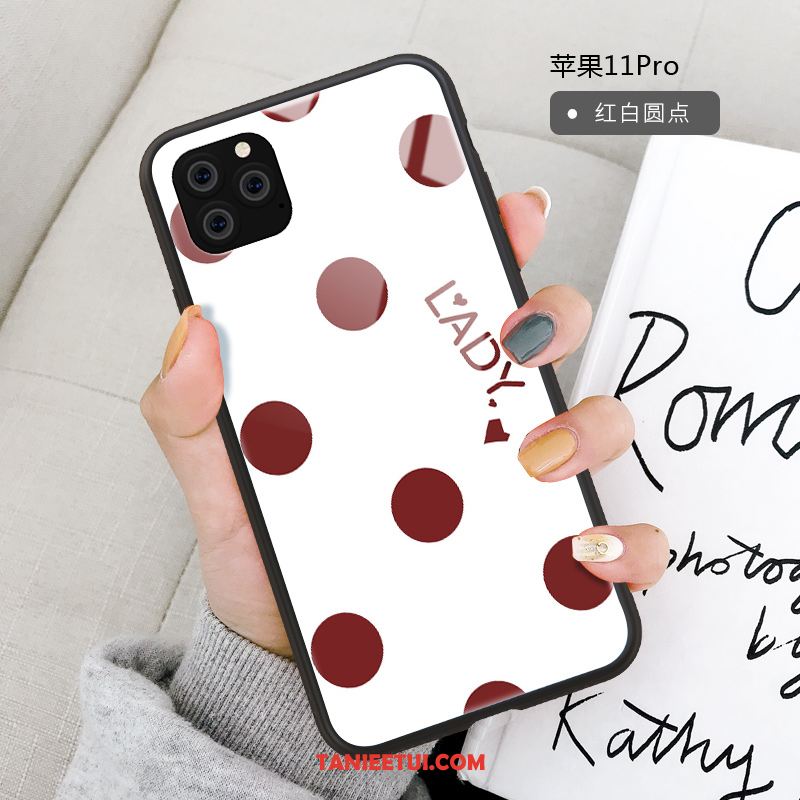 Etui iPhone 11 Pro Czarny Silikonowe Anti-fall, Obudowa iPhone 11 Pro Ochraniacz Kropka Modna Marka