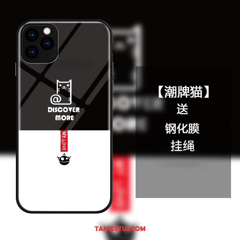 Etui iPhone 11 Pro Czerwony Netto Anti-fall Wiszące Ozdoby, Pokrowce iPhone 11 Pro Psy All Inclusive Szkło