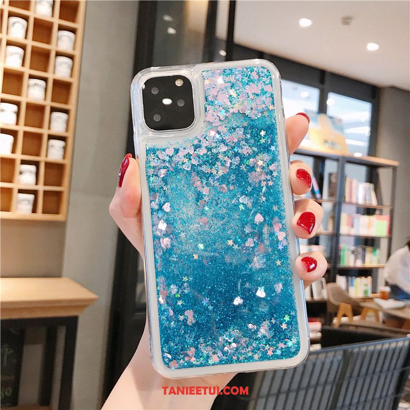 Etui iPhone 11 Pro Liquid Proszek Quicksand, Obudowa iPhone 11 Pro Przezroczysty Zielony Telefon Komórkowy