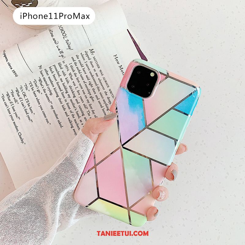 Etui iPhone 11 Pro Max All Inclusive Zielony Telefon Komórkowy, Obudowa iPhone 11 Pro Max Duży Kształt Diamentu Różowe