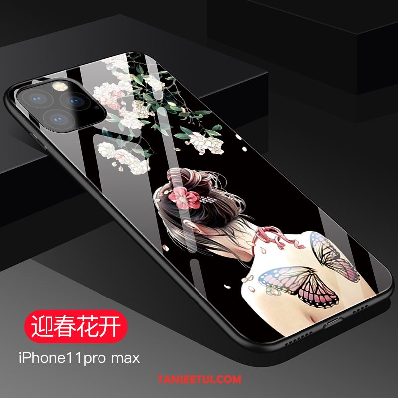 Etui iPhone 11 Pro Max Cienkie Telefon Komórkowy Nowy, Obudowa iPhone 11 Pro Max Czarny All Inclusive Szkło