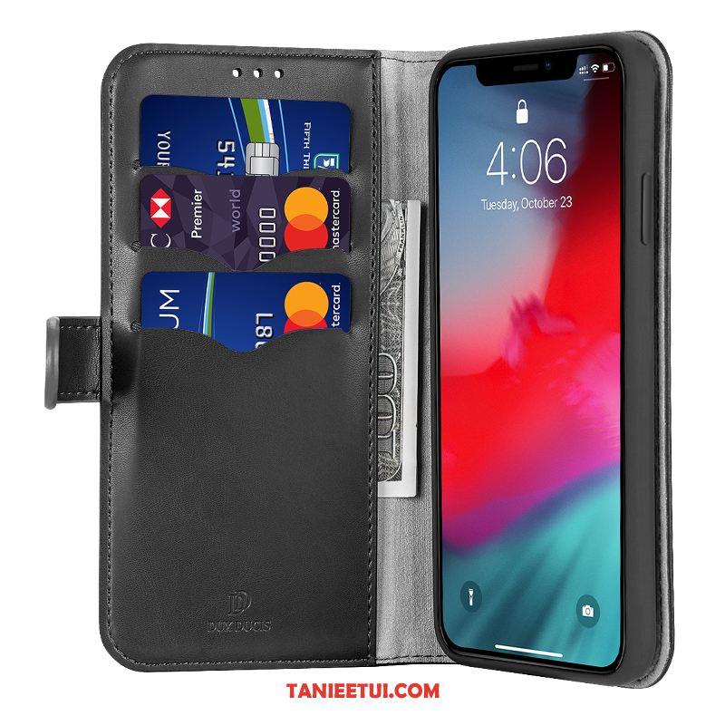 Etui iPhone 11 Pro Max Czarny All Inclusive Karta, Obudowa iPhone 11 Pro Max Ochraniacz Skórzany Futerał Nowy